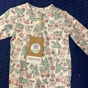 Larkspur Bamboo Zip Footie